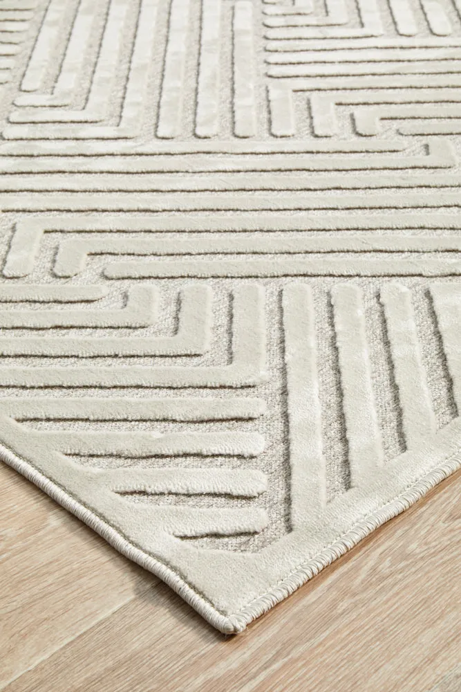York Cindy Natural White Rug